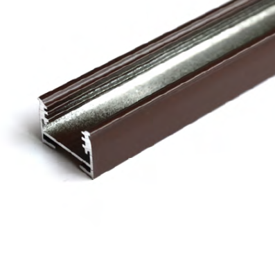 Профиль подвижный R, коричневый
