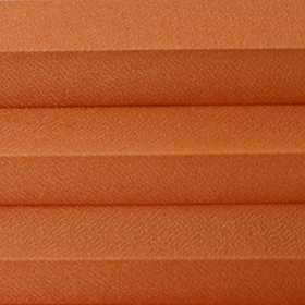 Ткань для рулонных штор "Плиссе ГОФРЕ КРЕП, Оранжевый."