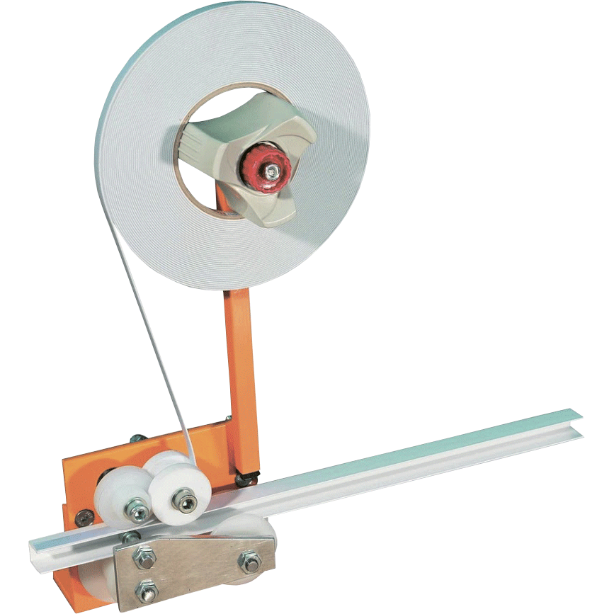 УСТРОЙСТВО ДЛЯ НАКЛЕИВАНИЯ СКОТЧА НА НАПРАВЛЯЮЩИЕ ТИП С DRACO