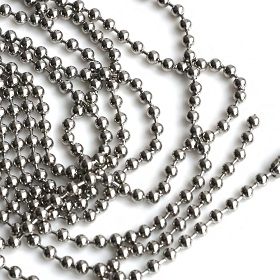 Цепь управления сплошная, металлическая, нерж.